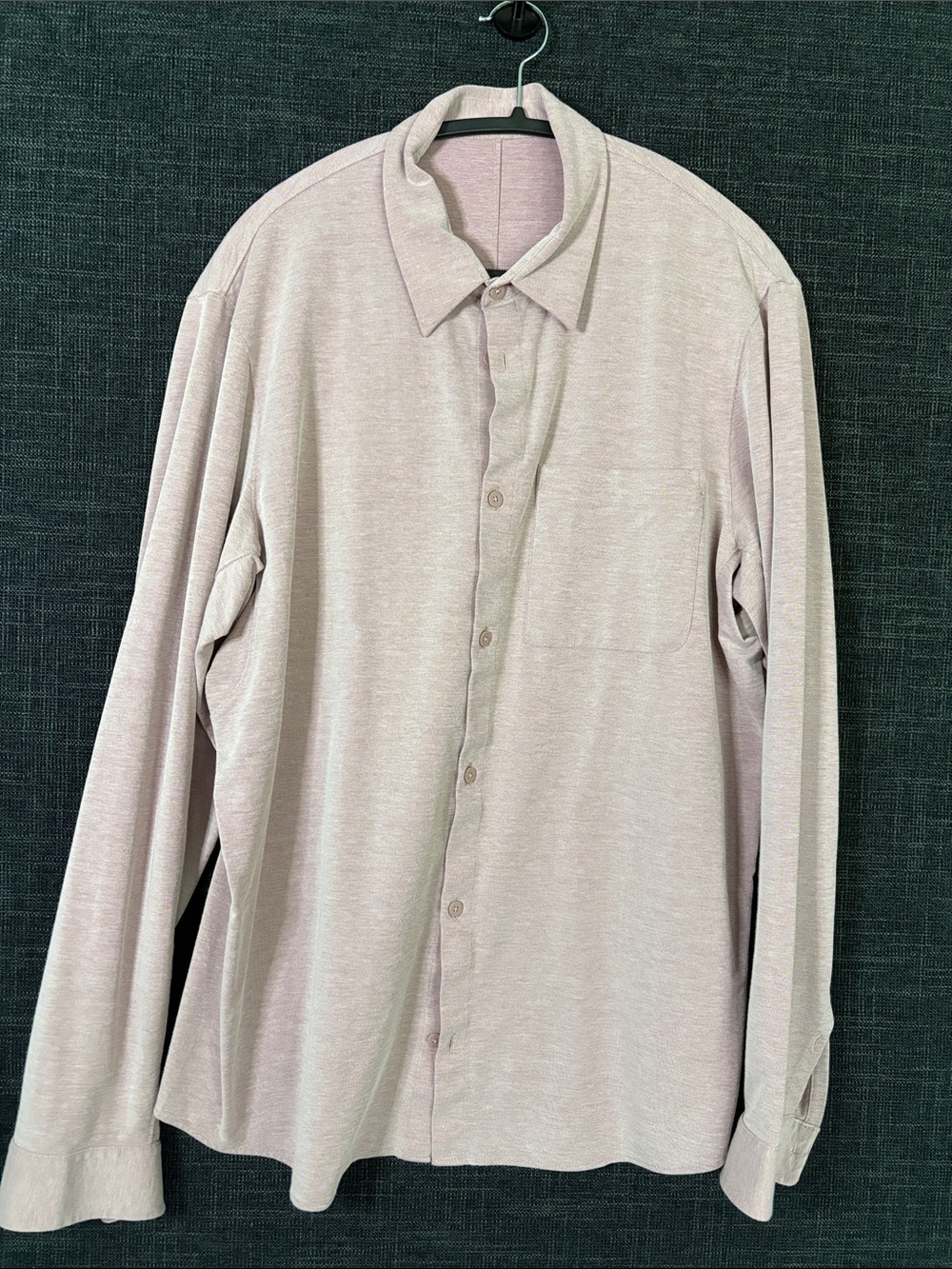 lululemon athletica Light Mauve Long Sleeve Button-Down Shirt